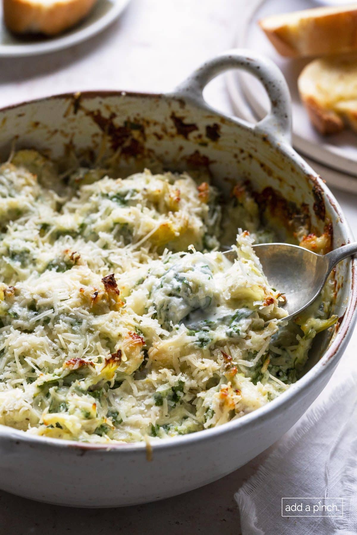 Spinach Artichoke Dip Recipe - Add a Pinch