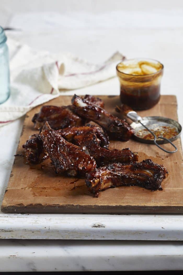 Sticky Molasses BBQ Ribs from Add a Pinch Cookbook
