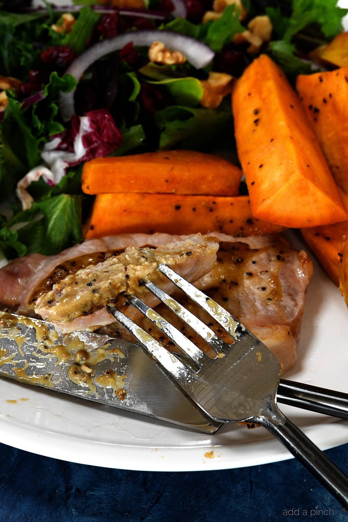 Sheet Pan Pork Chops with Sweet Potatoes and Apples Recipe