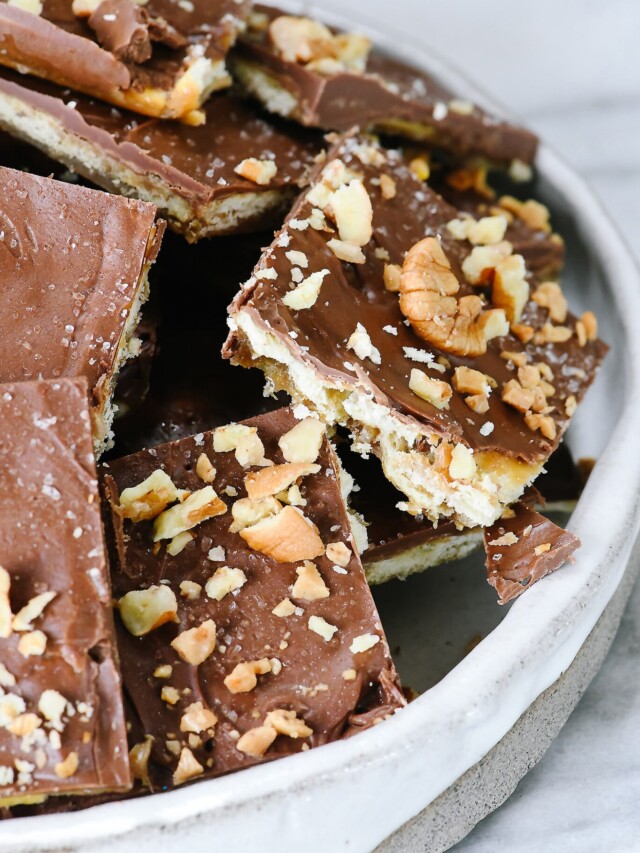 Easy Cracker Toffee Recipe Story Add a Pinch
