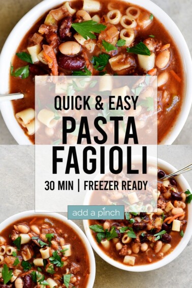 Pasta Fagioli Recipe - Add a Pinch