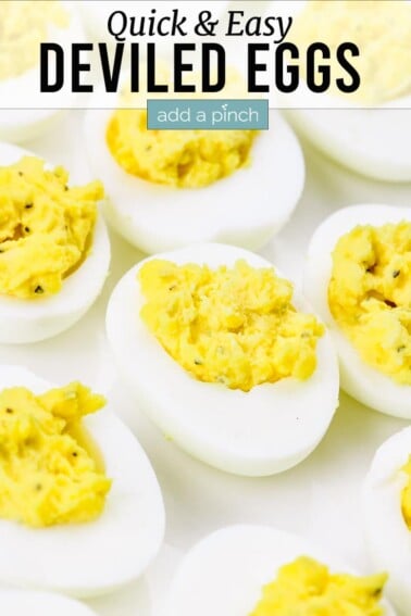 Deviled Eggs Recipe - Add a Pinch