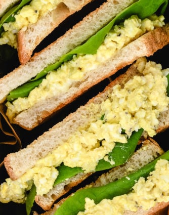 Egg Salad Sandwich Recipe - This classic egg salad sandwich recipe makes the best sandwich recipe! Light, creamy and delicious it makes the perfect quick and easy lunch or light supper. // addapinch.com