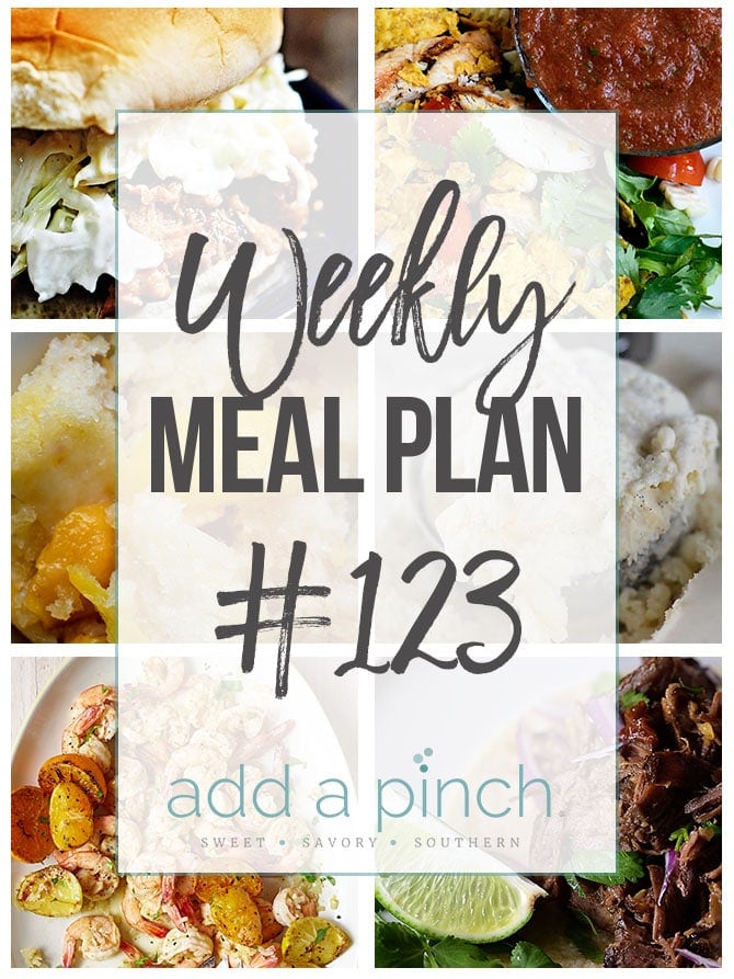 Weekly Meal Plan #123