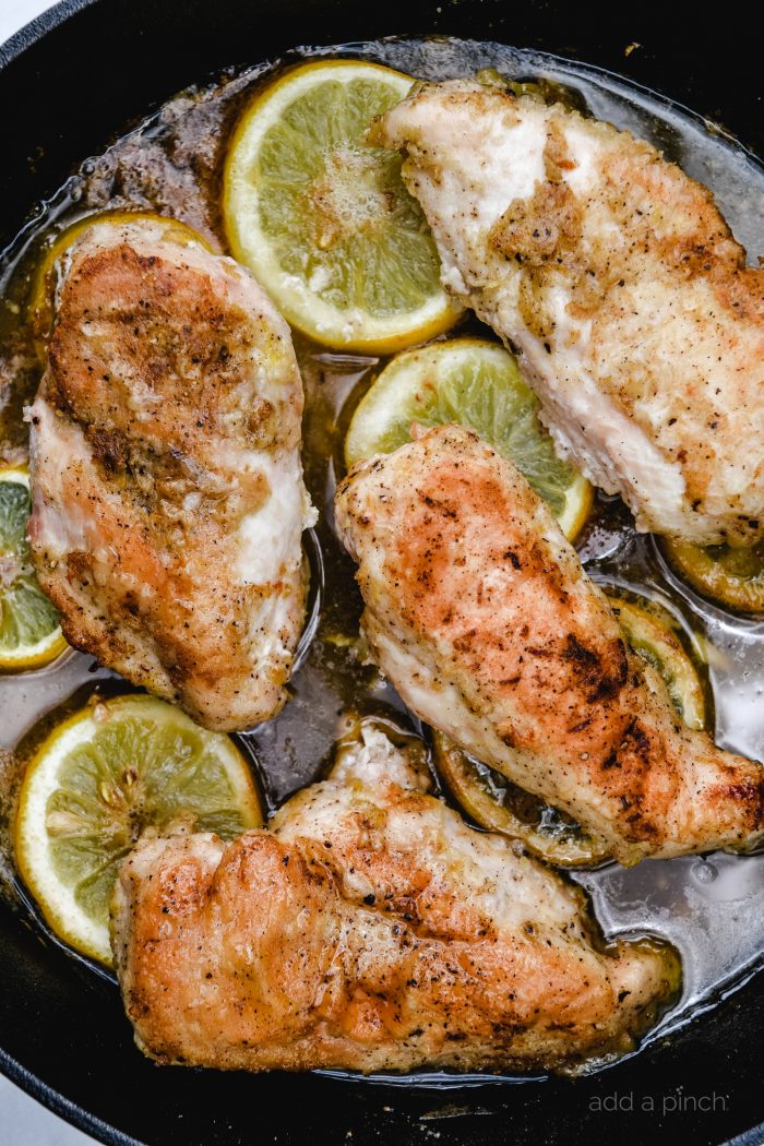 BakedÂ Lemon Pepper Chicken makes a delicious and easy chicken recipe! Perfect weeknight supper for the lemon lover! // addapinch.com