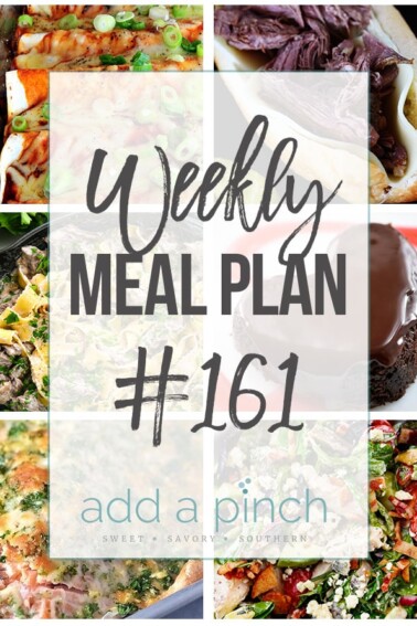 Weekly Meal Plan #161 from addapinch.com