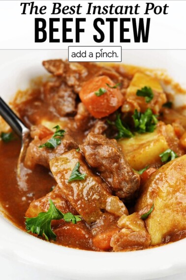The Best Instant Pot Beef Stew Recipe - Add a Pinch