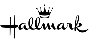 Black Hallmark logo with crown and text.