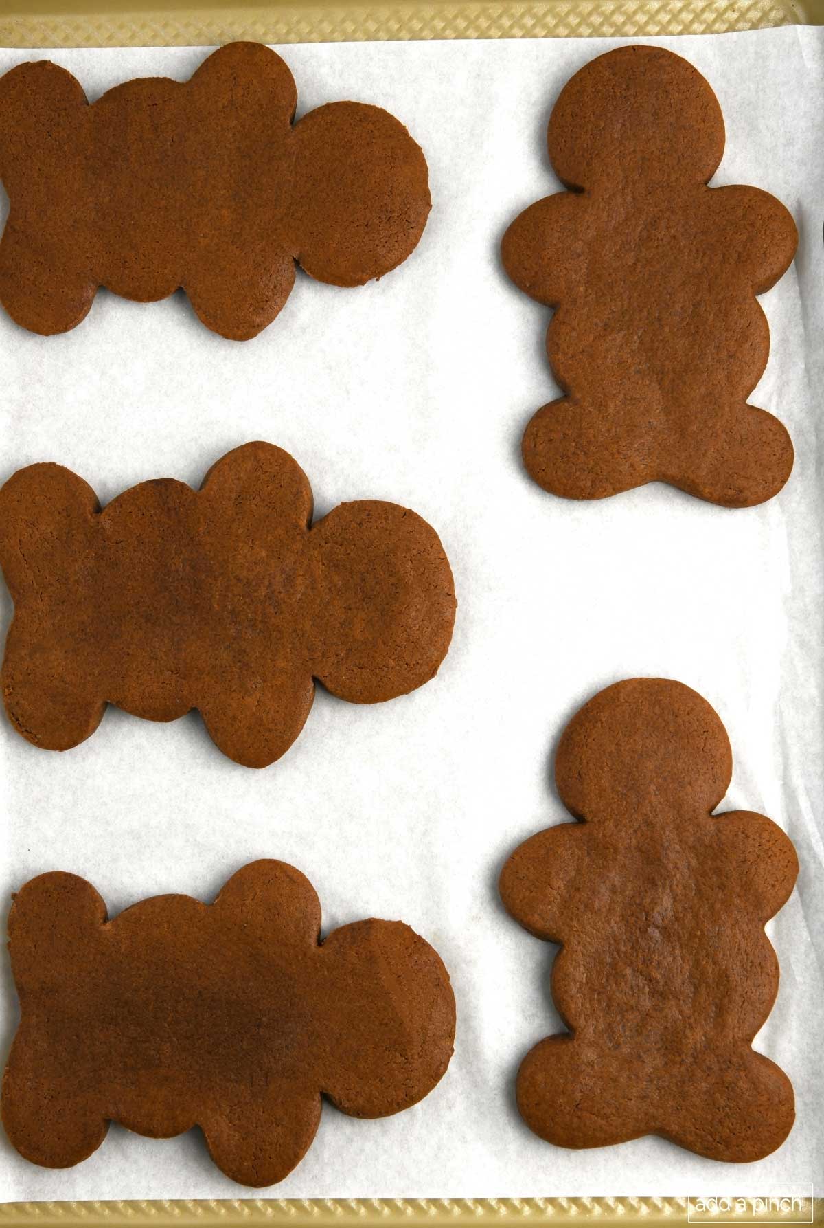 Photo of baked gingerbread cookie recipe. 