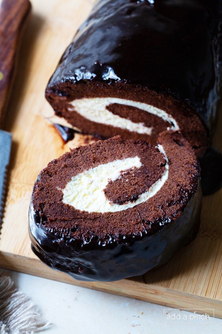 Chocolate Cake Roll Recipe (Swiss Roll Cake) - Add a Pinch