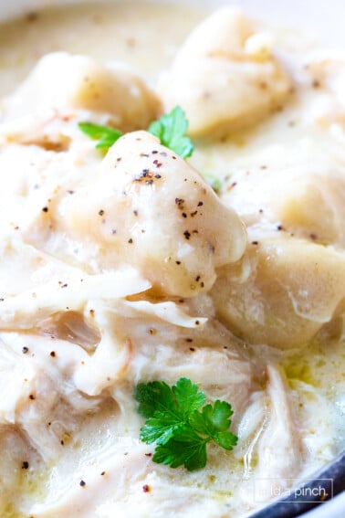 Slow Cooker Chicken and Dumplings Recipe - Add a Pinch