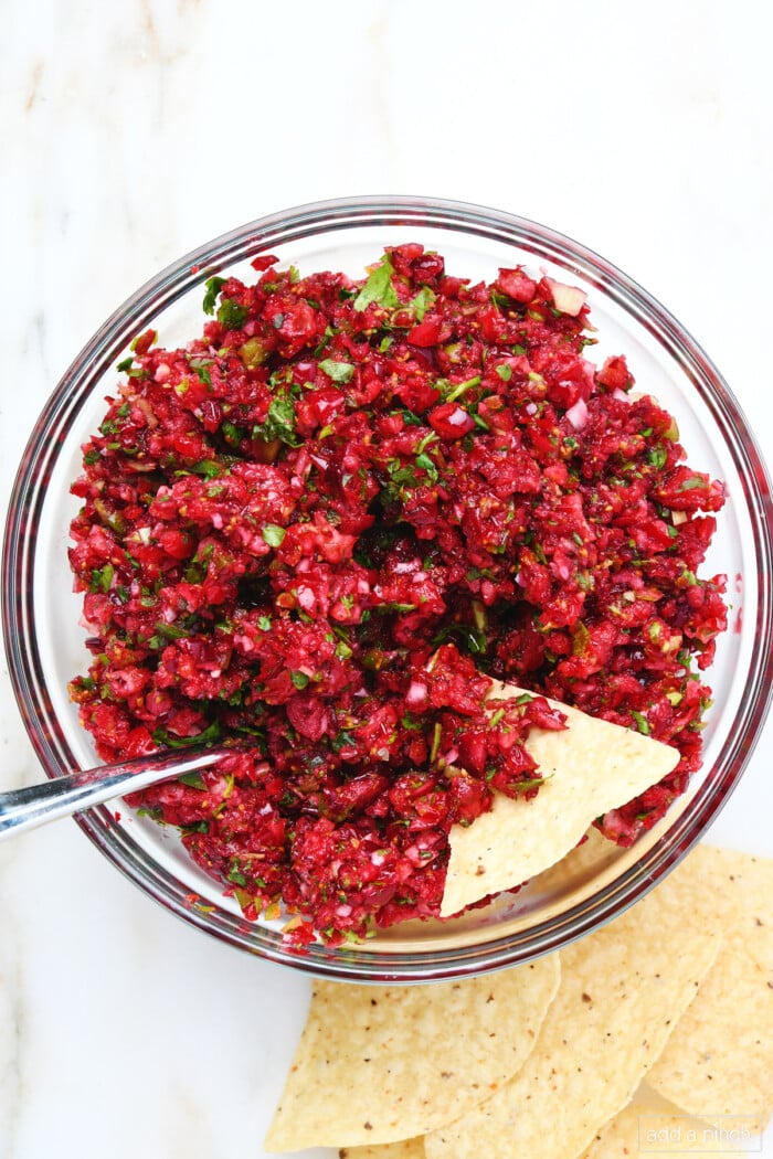 Cranberry Salsa Over Cream Cheese Recipe Add A Pinch