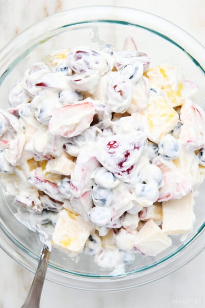 Fruit Salad Recipe with Creamy Yogurt Dressing