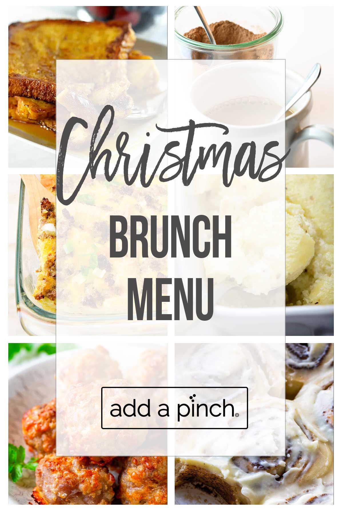 Graphic for Christmas Brunch menu.