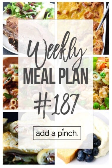 Graphic for Meal Plan #187.