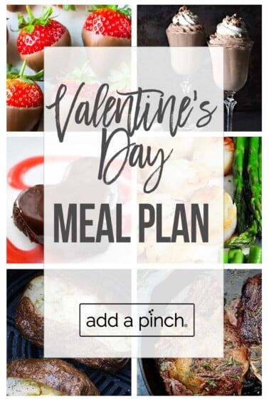Graphic for Valentine's Day Meal Plan.