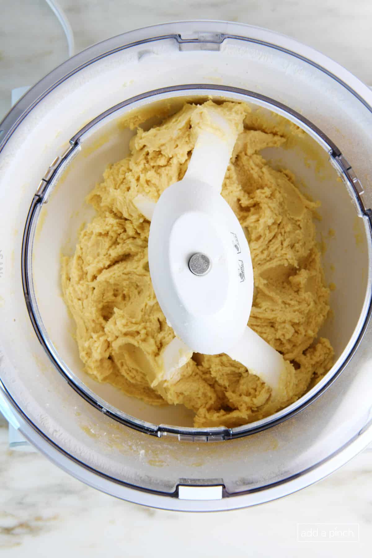 Mixed lofthouse cookie dough in the mixer.