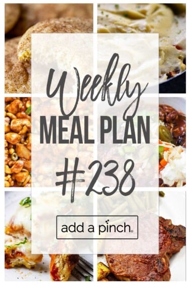 Graphic for meal plan #238.