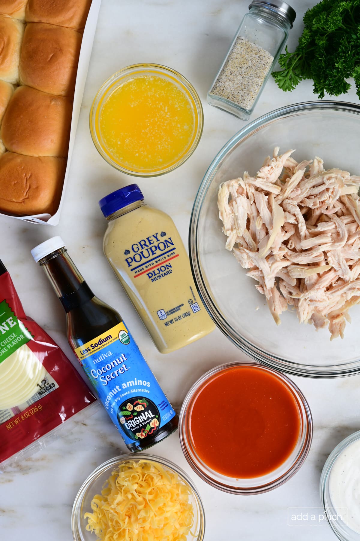 Buffalo chicken sliders ingredients