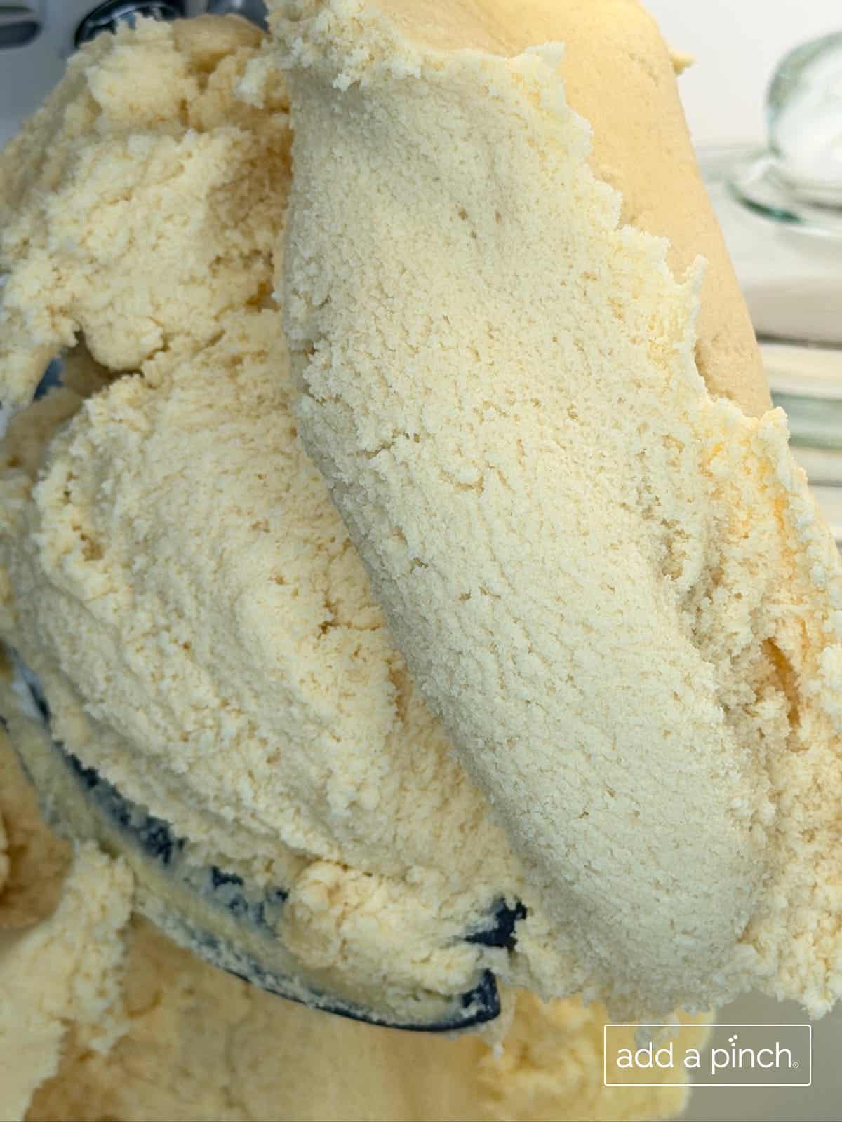 Chewy sugar cookie dough for the base layer of the flag cake.